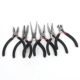 Red Handle Anti-slip Jewelry Pliers Kit for DIY Accessory