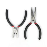 Red Handle Anti-slip Jewelry Pliers Kit for DIY Accessory