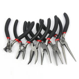 Red Handle Anti-slip Jewelry Pliers Kit for DIY Accessory