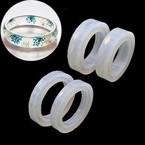 4PCS Silicone Mould Mold Round For Bangle Bracelet DIY