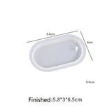 6pcs Keychain Pendant Silicone Moulds Epoxy Resin Casting Molds