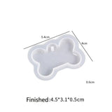 6pcs Keychain Pendant Silicone Moulds Epoxy Resin Casting Molds