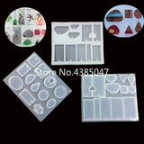 12 Designs Liquid Silicone Mold for Pendant Jewelry DIY Resin Molds