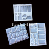 12 Designs Liquid Silicone Mold for Pendant Jewelry DIY Resin Molds