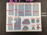 12 Designs Liquid Silicone Mold for Pendant Jewelry DIY Resin Molds