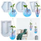 DIY Hanging Geometric Water Culture Tube Vase Silicone Mold