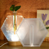 DIY Hanging Geometric Water Culture Tube Vase Silicone Mold