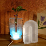 DIY Hanging Geometric Water Culture Tube Vase Silicone Mold