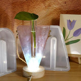 DIY Hanging Geometric Water Culture Tube Vase Silicone Mold