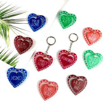 Heart Shape Pendant Silicone Mold Keychain Clay Mould DIY Art Jewelry