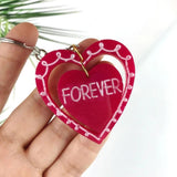 Heart Shape Pendant Silicone Mold Keychain Clay Mould DIY Art Jewelry