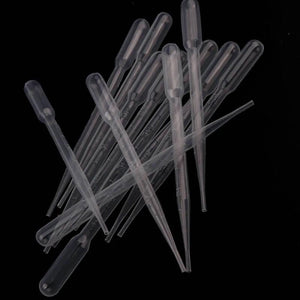100pc 3ML Transparent Disposable Plastic Eye Dropper Transfer Graduated