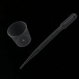 100pc 3ML Transparent Disposable Plastic Eye Dropper Transfer Graduated