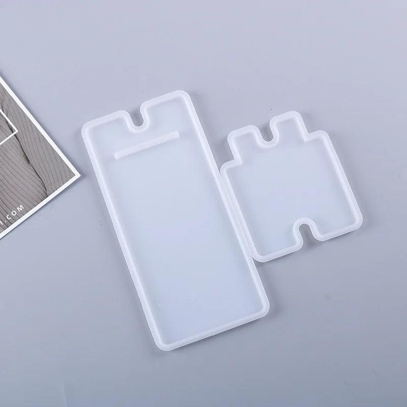 DIY Mirror Mobile Phone Stand Silicone Mold for Resin Crafts Making