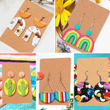 Polymer Clay Cutters Set with Tools for Earrings