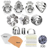 Polymer Clay Cutters Set with Tools for Earrings