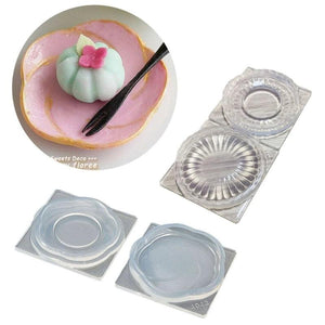 Plate Ice Cube Silicone Molds Fondant Cake Decorating Mold
