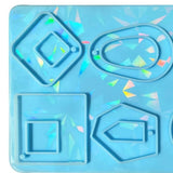 Holographic Keychain Silicone Mold Pendant Charms Mold for DIY Crafts