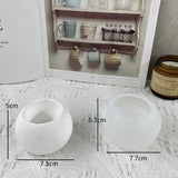 Sphere Silicone Flower Pot Molds Lightweight for Epoxy Resin Concrete Clay