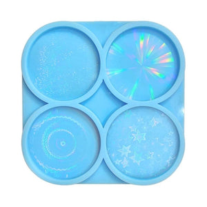 Colorful Holographic Resin Mold Silicone for Phone Grip, Keychain Pendant