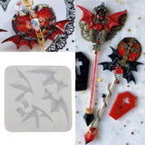 Evil Flying Wing Earrings Hairpin Pendant Resin Mold