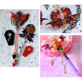 Evil Flying Wing Earrings Hairpin Pendant Resin Mold