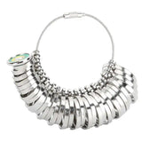 33pcs Ring Sizes Ring Measuring Tool Jewelry Ring Gauge Metal Rings