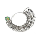 33pcs Ring Sizes Ring Measuring Tool Jewelry Ring Gauge Metal Rings