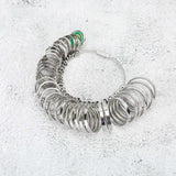 33pcs Ring Sizes Ring Measuring Tool Jewelry Ring Gauge Metal Rings