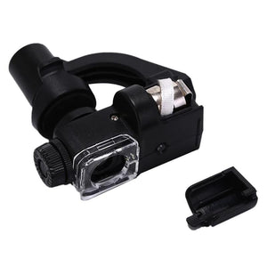 Acrylic Mobile Phone Microscope Lens LED Lights 90X Zoom Micro Camera Magnifier