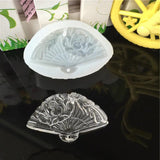 UV Resin Jewelry Silicone Mold 3D Fan Circle Round Charms Mold DIY