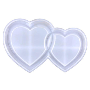 Crystal Epoxy Resin Heart Photo Frame Decoration Mold DIY Craft Tool