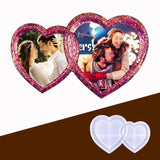 Crystal Epoxy Resin Heart Photo Frame Decoration Mold DIY Craft Tool