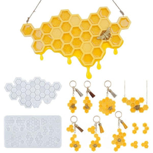 Honeycomb Door Ornaments Resin Casting Silicone Mold for DIY Crafts