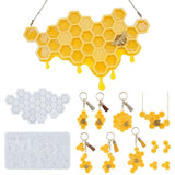 Honeycomb Door Ornaments Resin Casting Silicone Mold for DIY Crafts