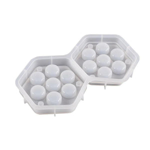 Hexagonal Dice Storage Box Mold for Trinket Holder Jewelry Storage