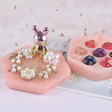 Hexagonal Dice Storage Box Mold for Trinket Holder Jewelry Storage