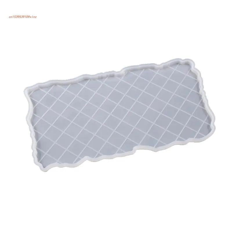 Irregular Edge Fruit Plate Silicone Mold Round Rectangle Tray Resin DIY Art