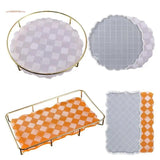 Irregular Edge Fruit Plate Silicone Mold Round Rectangle Tray Resin DIY Art