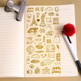 2 pcs Galaxy Hot Stamping Sticker Resin Set DIY Jewelry Making