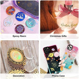 2 pcs Galaxy Hot Stamping Sticker Resin Set DIY Jewelry Making