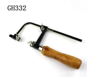 Adjustable Hand Saw Bow Wooden Handle Jewelry Wire Wood Working Saw Frame