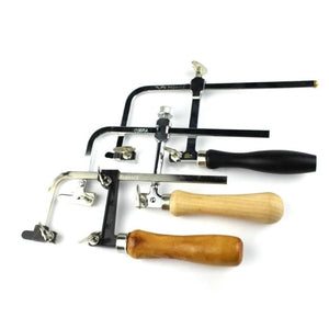 Adjustable Hand Saw Bow Wooden Handle Jewelry Wire Wood Working Saw Frame