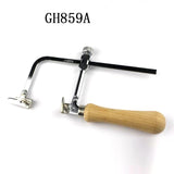 Adjustable Hand Saw Bow Wooden Handle Jewelry Wire Wood Working Saw Frame