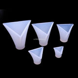 5Pcs/set Clear Silicone Epoxy Resin Molds for DIY Pyramid Jewelry