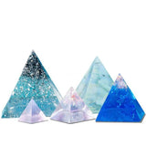 5Pcs/set Clear Silicone Epoxy Resin Molds for DIY Pyramid Jewelry