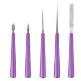 5PCS Diamond Tipped Bead Reamer Set For Beads