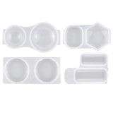4 Pack Silicone Resin Moulds For Pendant Jewelry Resin Casting Molds
