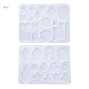Resin Silicone Mold for Earrings Keychain DIY Craft Tool