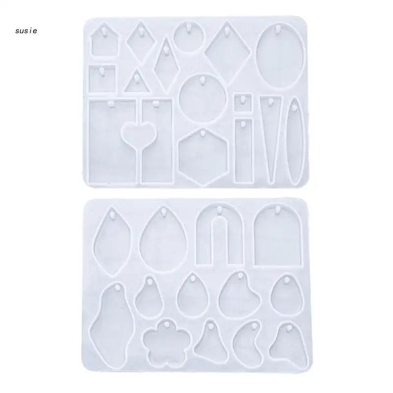 Resin Silicone Mold for Earrings Keychain DIY Craft Tool